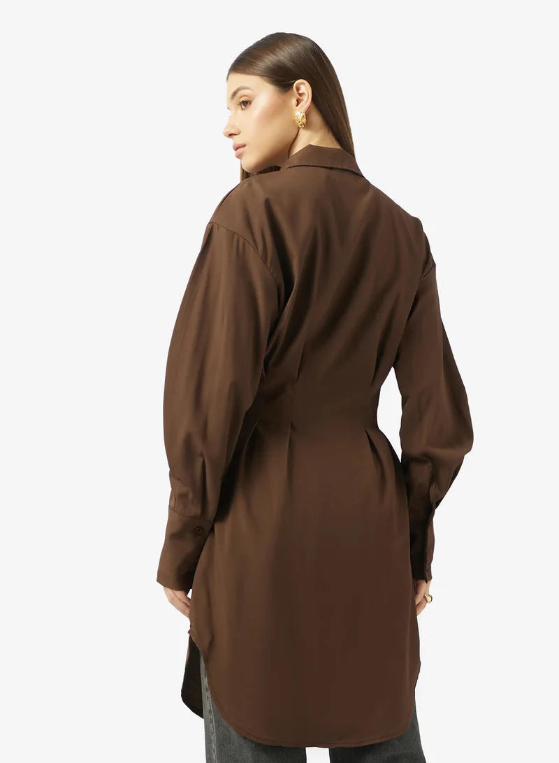 ايلا Longline Button Down Shirt